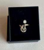 Antieke 14 karaats gouden ring met roosdiamanten, Ophalen of Verzenden, Goud, Ring