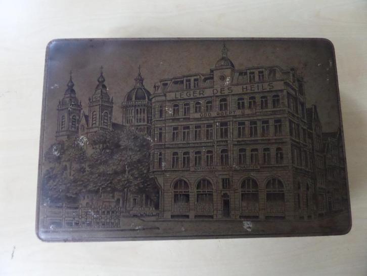 oud blik van Leger Des Heils., Verzamelen, Blikken, Gebruikt, Overige, Ophalen of Verzenden