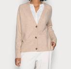 Esprit beige buttoned wollen cardigan vest v-hals maat 38, Nieuw, Beige, Esprit, Maat 38/40 (M)