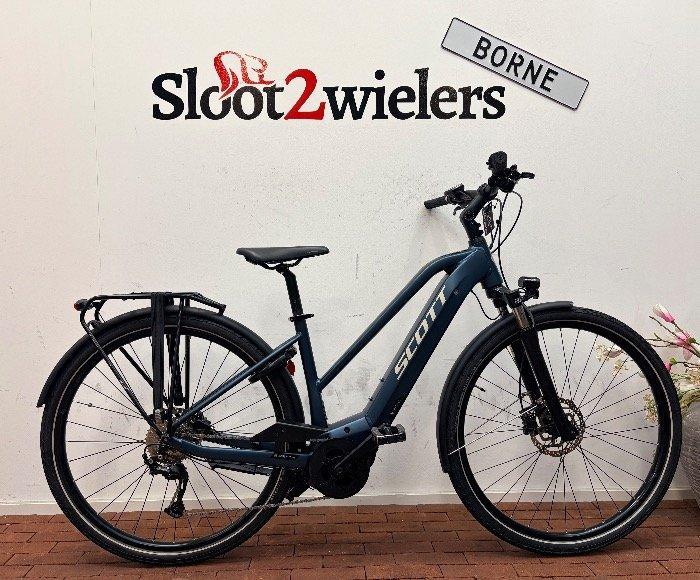 Scott SCO Bike Sub Tour eRIDE 20 Mixed Matt Bleu 50cm S 2022, Fietsen en Brommers, Elektrische fietsen, Gebruikt, Overige merken