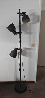 Hektar Ikea staande lamp met 3 spots donker grijs, Zo goed als nieuw, Metaal, 150 tot 200 cm, Ophalen