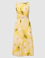 Swing damesjurk bloemen cocktailjurk maat M NIEUW, Maat 38/40 (M), Geel, Nieuw, Ophalen of Verzenden