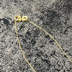 14k gouden ketting hart model 45 cm, Ophalen of Verzenden, Nieuw, Goud