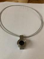 Originele  Milano ketting met blauwe steen., Sieraden, Tassen en Uiterlijk, Ophalen of Verzenden, Zo goed als nieuw, Blauw, Overige materialen