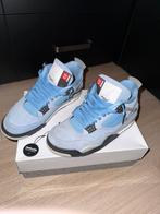 Jordan 4 university blue, Blauw, Ophalen of Verzenden, Sneakers of Gympen, Zo goed als nieuw