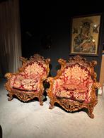 2 Klassieke Barok Fauteuils, Ophalen of Verzenden