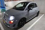 Fiat 500 1.4 T-jet Abarth AUT 2015 Zwart, 40 €/maand, Zwart, 4 cilinders, Leder en Stof