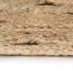 Vloerkleed handgemaakt gevlochten jute GRATIS BEZORGD!, Verzenden, Nieuw, Beige, Rond