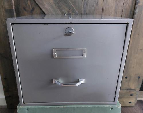 Archiefkastje met sleutel, metaal, Diversen, Bureau-accessoires, Gebruikt, Ophalen