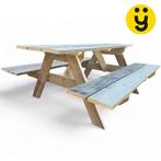 Slechts 199euro Authentieke Picknickbank van Oud Steigerhout, Ophalen, Blijmakers, Nieuw, Rechthoekig