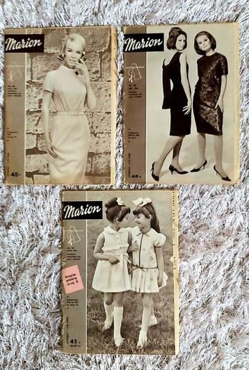 3 x MARION nummer 4 en 12 van 1964 / en 8 van 1965 VINTAGE beschikbaar voor biedingen