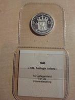 Juliana 1/2 Gulden 1980 Zilver 999/1000 UNC, Ophalen of Verzenden
