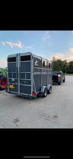3 paards trailer fautras, 3-paards trailer, Overige materialen, Gebruikt, Ophalen