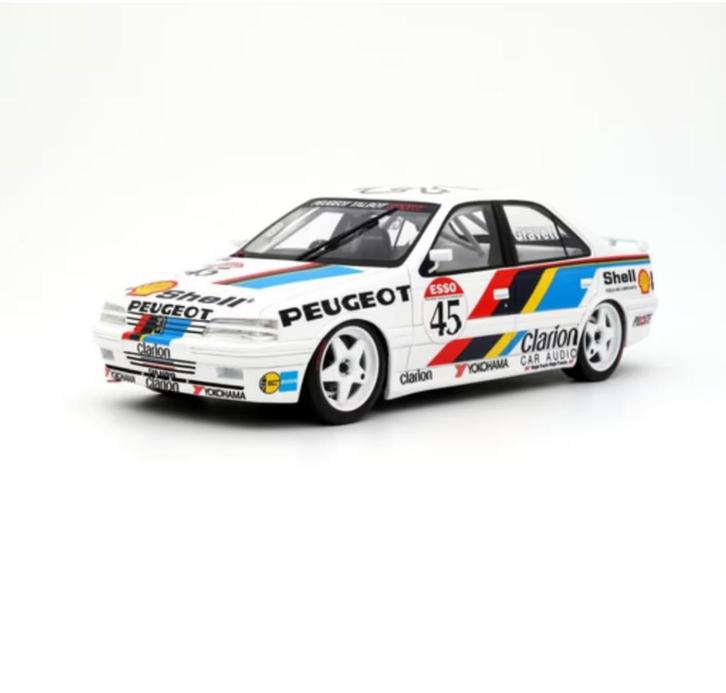 Peugeot 405 MI16 BTCC 1992 OTTO MOBILE SCHAAL 1/18 OT1141, Hobby en Vrije tijd, Modelauto's | 1:18, Nieuw, Auto, OttOMobile, Verzenden