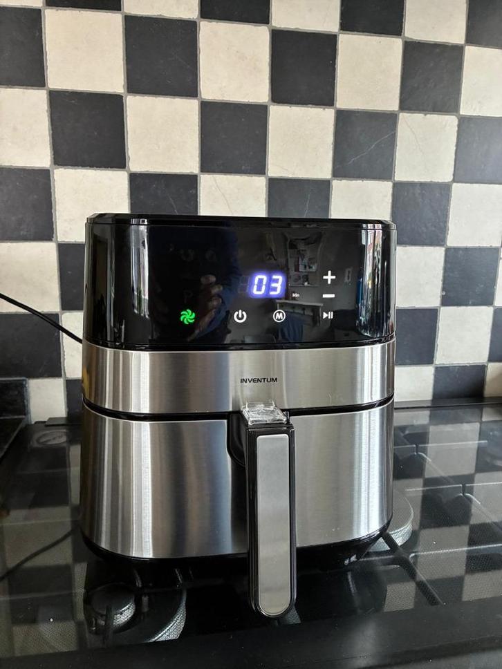 Inventum Airfryer - Hetelucht friteuse, Witgoed en Apparatuur, Airfryers, Zo goed als nieuw, Airfryer, 1000 t/m 1499 gram, Ophalen