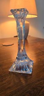 Kandelaar glas dinerkaars - 20 x 8 cm, Ophalen of Verzenden, Overige materialen, Minder dan 25 cm