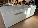 Wit Modern TV Meubel Kastje, Ophalen, Gebruikt, 100 tot 150 cm, Minder dan 100 cm