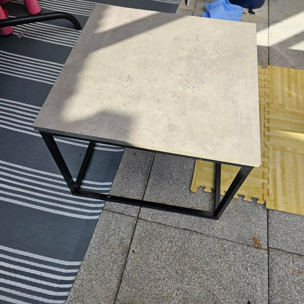 Grijze salontafel met betonlook, gloednieuw, nooit gebruikt,, Huizen en Kamers