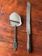 Verzilverde kaasschaaf en broodmes, Antiek en Kunst, Ophalen of Verzenden