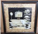 Twee schilderijen Charlene Wintelre - ingelijst - 35 x 35, Ophalen of Verzenden