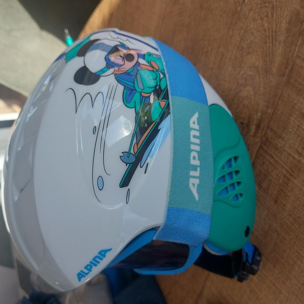 Alpina skihelm met bril Disney, Overige merken, Gebruikt, Overige typen, Ophalen of Verzenden