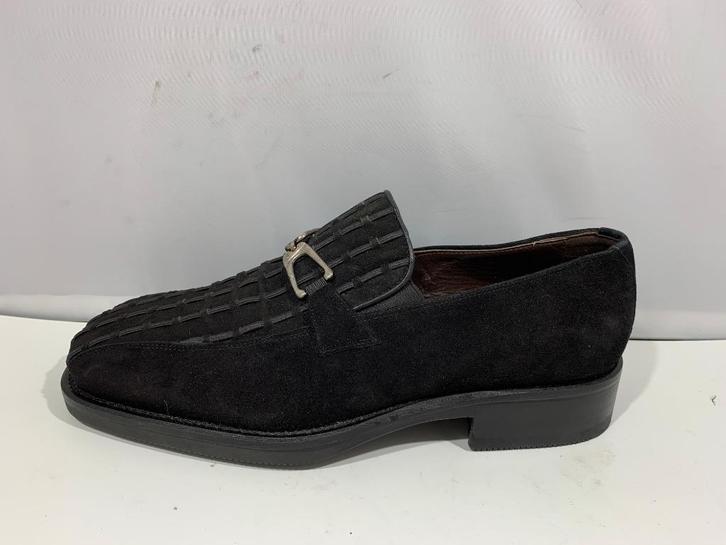 Pertini, maat 39, zwart suède schoen met een ronde neus., Kleding | Dames, Schoenen, Zo goed als nieuw, Schoenen met lage hakken