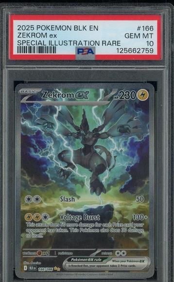 Zekrom Ex #166 PSA10 ‼️GEZOCHT‼️ beschikbaar voor biedingen
