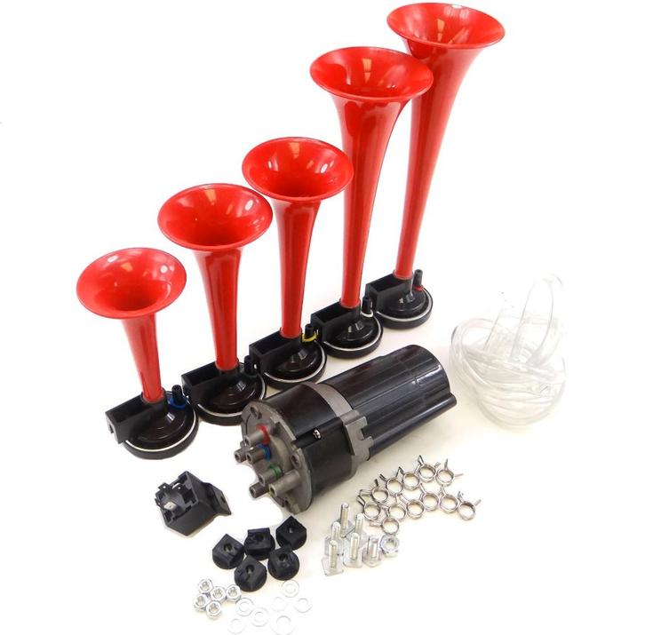 Luchthoorn  claxon 5-tonen 12V La Cucaracha nieuw, Auto diversen, Auto-accessoires, Nieuw, Ophalen of Verzenden