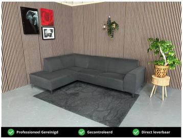 GRATIS LEVERING Hoekbank Antraciet 275x195 REFURBISHED beschikbaar voor biedingen