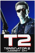 T2 TERMINATOR 2 Film Poster affiche, Verzenden, Nieuw, Rechthoekig Staand, Film en Tv