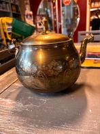 Mooi bewerkte koperen theepot, Ophalen of Verzenden