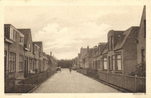 Oosterstraat - Huizum - ongelopen, Verzamelen, Ansichtkaarten | Nederland, Ongelopen, Overijssel, 1920 tot 1940, Ophalen of Verzenden
