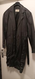 Leren leer jas mooi kleur glim zwart met dubbele binnen zakn, Ophalen of Verzenden, Zwart