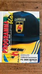 Programma Cambuur-FC Den Bosch 8 april 2000, Verzamelen, Sportartikelen en Voetbal, Overige typen, Overige binnenlandse clubs