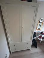 Witte kledingkast met deuren en lades, Huis en Inrichting, Kasten | Kledingkasten, 100 tot 150 cm, Ophalen of Verzenden, Zo goed als nieuw