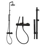 Bongio Squadra regendouche met thermostaat mat zwart, Doe-het-zelf en Verbouw, Sanitair, Niet ingevuld, Niet ingevuld, Nieuw, Ophalen of Verzenden