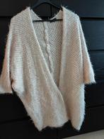 Amisu wolwit bohemian Ibiza vest L one size casual chique, Ophalen of Verzenden, Zo goed als nieuw, Maat 42/44 (L), Wit