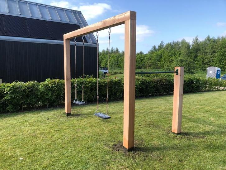 Douglas schommel op maat gemaakt + duikelrek en/of glijbaan, Kinderen en Baby's, Speelgoed | Buiten | Speeltoestellen, Nieuw, Glijbaan