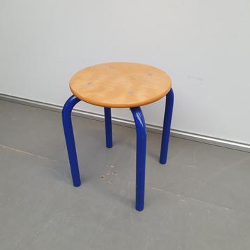 Xsta schoolkrukje - beuken kleur zitting - 45 cm hoog beschikbaar voor biedingen