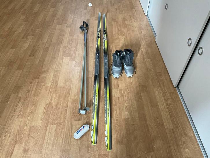 Fischer Langlauf Ski's + Meidl Schoenen, Sport en Fitness, Skiën en Langlaufen, Zo goed als nieuw, Ski's, Langlaufen, Fischer