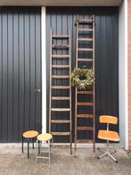 Mooie industriële houten ladders trap hout, Huis en Inrichting, Ophalen, Gebruikt