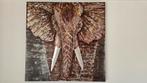 kunstwerk olifant op canvas, Antiek en Kunst, Ophalen