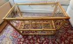 Rotan salontafel, Huis en Inrichting, Tafels | Salontafels, Ophalen, 50 tot 100 cm, 50 tot 100 cm, Zo goed als nieuw