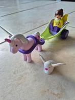 Playmobil 1.2.3 Eenhoornkoets met fee, Kinderen en Baby's, Speelgoed | Playmobil, Ophalen of Verzenden, Zo goed als nieuw