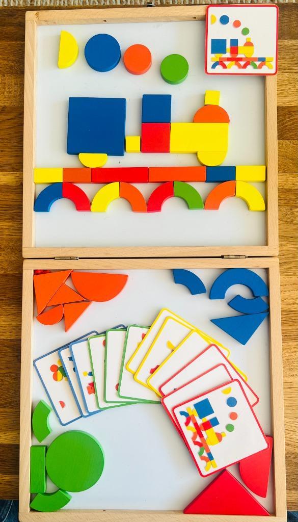 Djeco wooden magnetics met koffer, Kinderen en Baby's, Speelgoed | Educatief en Creatief, Bouwen, Puzzelen, Ophalen of Verzenden