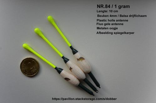 KARPERDOBBER HANDBUILT NR. 84 / 1,2 gram, Watersport en Boten, Hengelsport | Karpervissen, Nieuw, Dobber of Lood, Ophalen of Verzenden