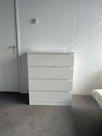 IKEA Malm Chest of 4 drawers, white 80x100, Huis en Inrichting, Kasten | Ladekasten, Ophalen, 50 tot 100 cm, Zo goed als nieuw