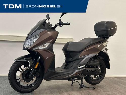 Sym Jet14 Bromscooter met koffer, Fietsen en Brommers, Brommers | Overige merken, Gebruikt, Maximaal 45 km/u