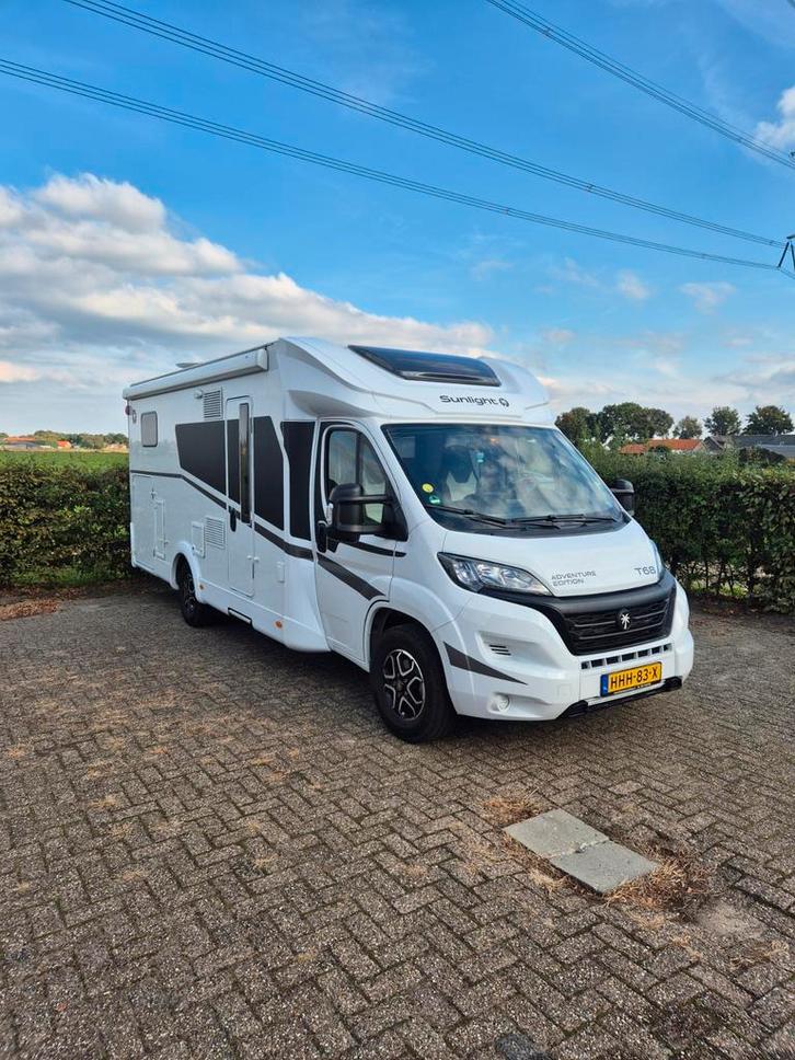 Sunlight T68, Automaat, Airco,Enkele bedden, Tv,, Caravans en Kamperen, Campers, Bedrijf, tot en met 5, Half-integraal, Sunlight