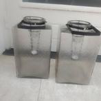 2 glazen windlichten 30x20x20 grote, Verzenden, Zo goed als nieuw, Overige materialen, Minder dan 25 cm